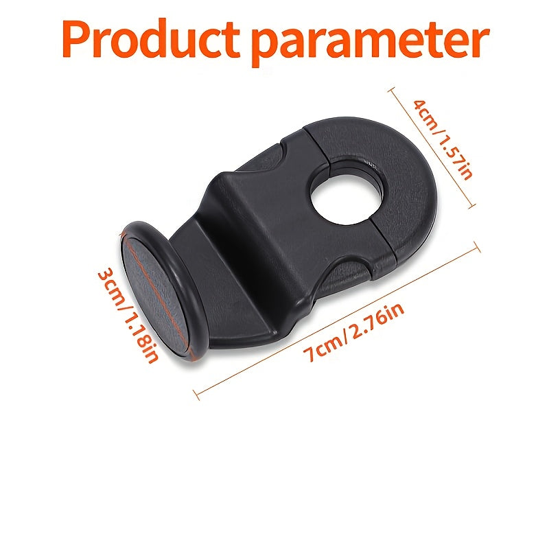 Car Interior Organizer Hooks for Rear Seat Storage Black Universal