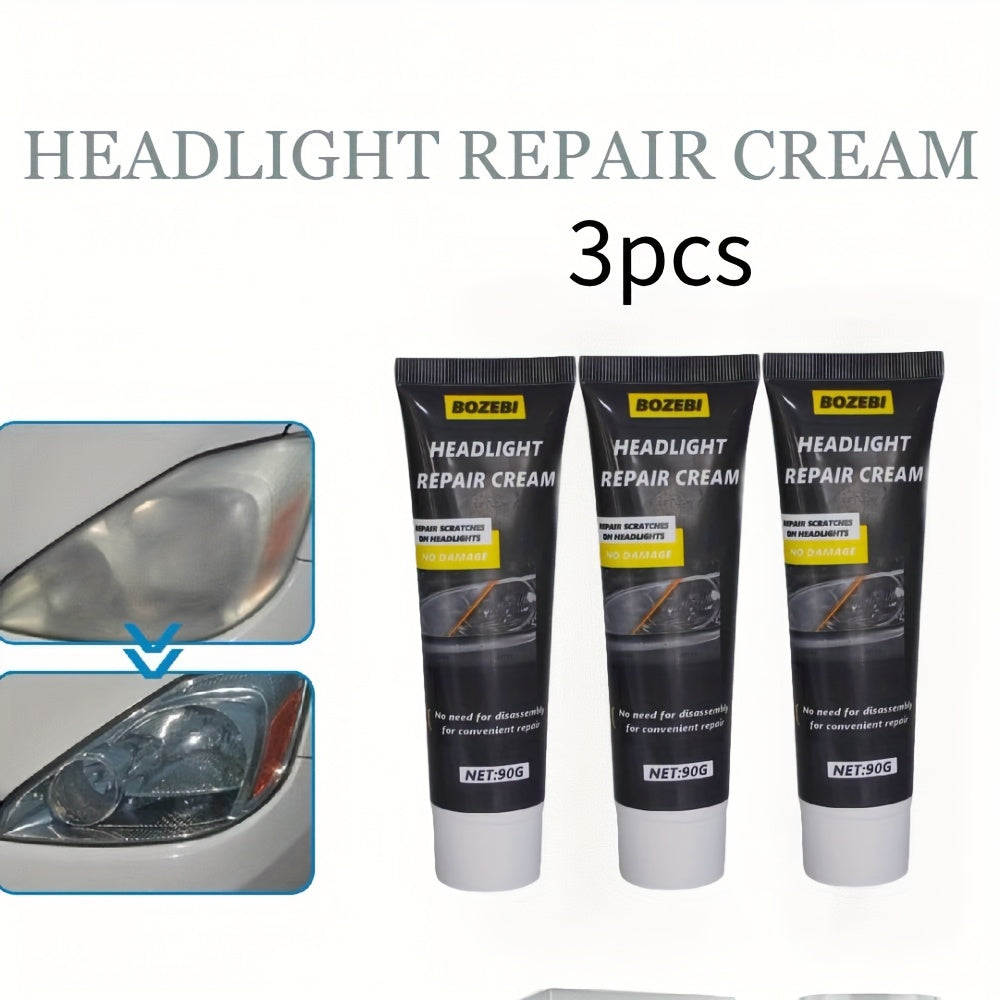Набор для ремонта фар от царапин, окисления и пожелтения, 3,17 унций, легкое нанесение