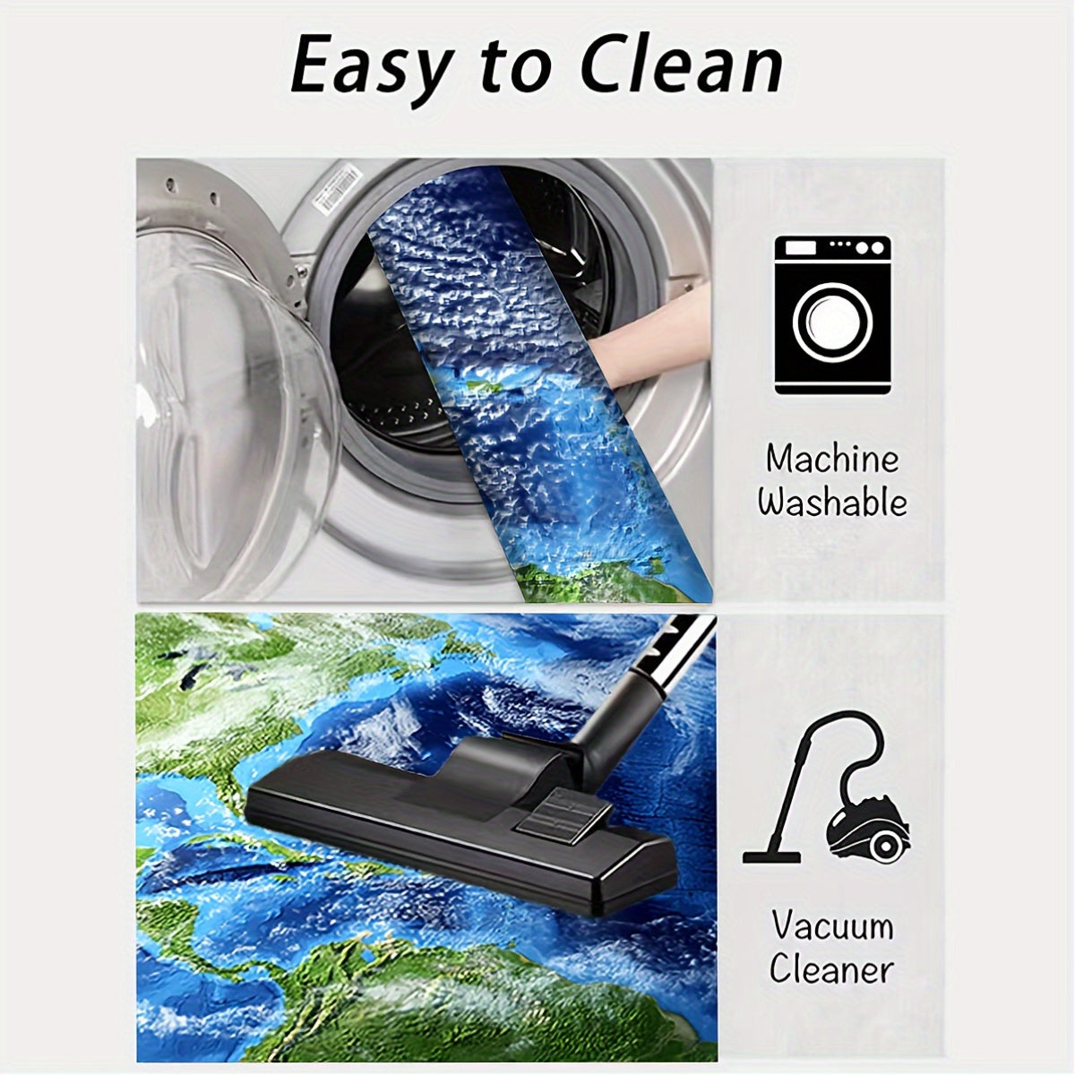 Alfombra de tierra redonda con diseño creativo, viscosa duradera, pelo bajo, lavable a máquina, 59.99cm o 89.99cm