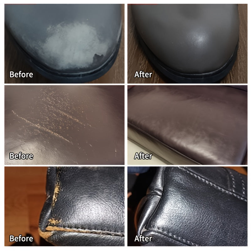 Kit de reparación de vinilo para asientos de coche y sofás incluye limpiador de pintura