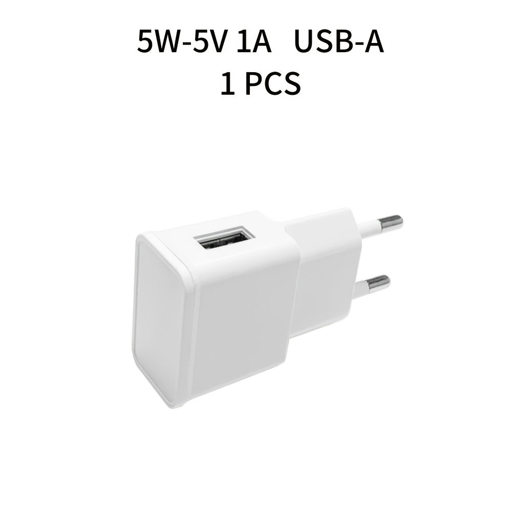 5W USB Wall Charger EU Plug 5V 1A Universal Power Adapter for Phones Drones and Electronics