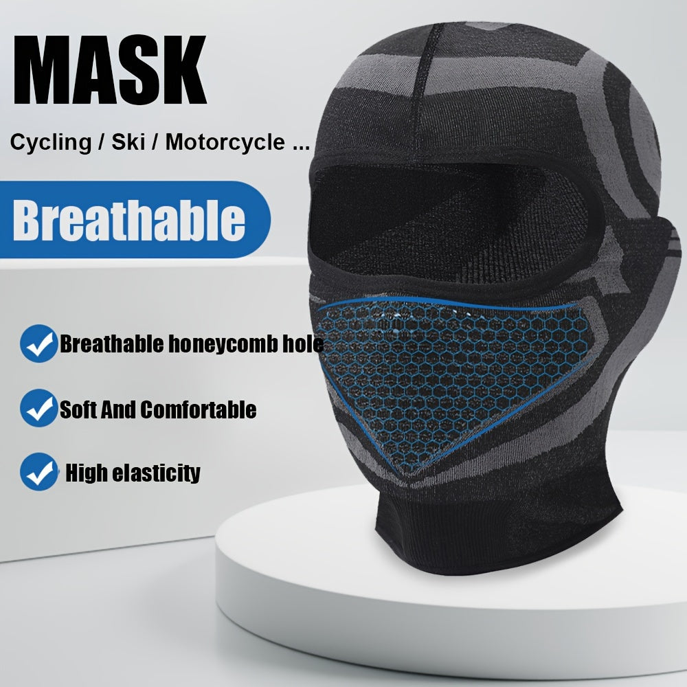 Máscara facial completa para hombres y mujeres, protección contra el polvo y el sol, transpirable, para ciclismo y motocicleta