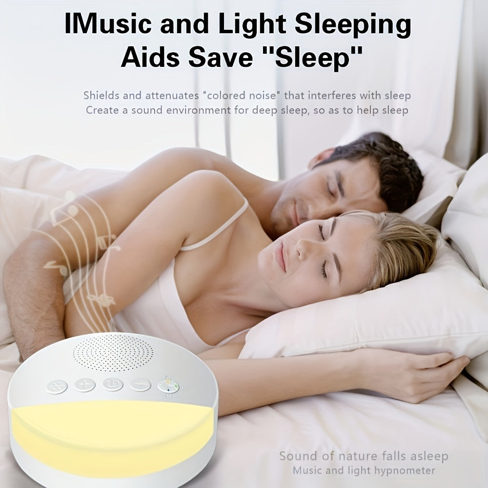 Portable White Noise Sleep Machine with 9 Soothing Sounds and USB Charging