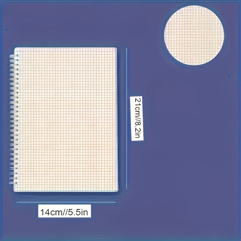 5-штук A5 водонепроницаемых спиральных блокнотов с белой бумагой, с линиями и сеткой, для бизнеса, учебы, офиса