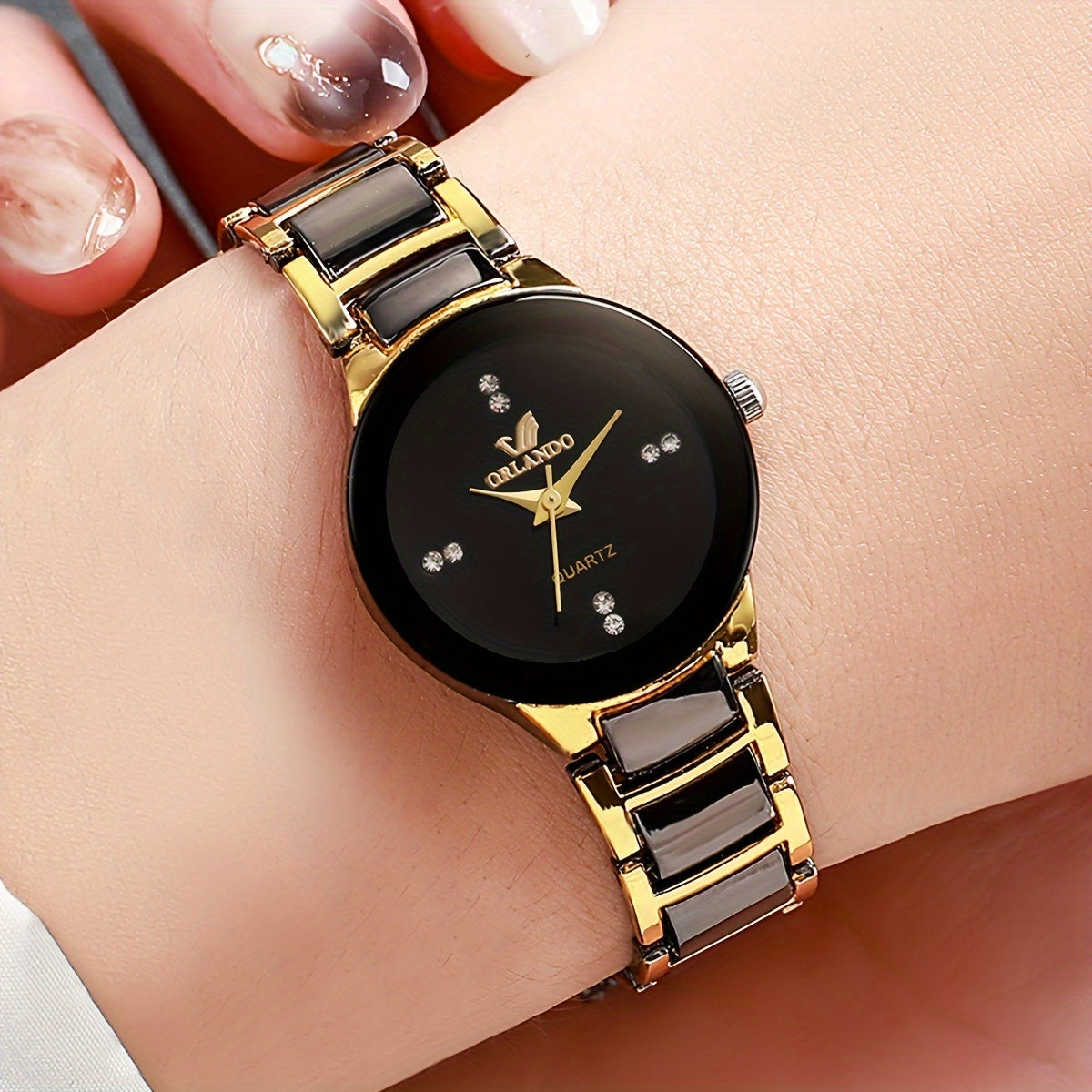 Men's and Women's Classic British Style Quartz Wristwatches Alloy Round Case Non-Rechargeable Battery Stylish Business Accessories