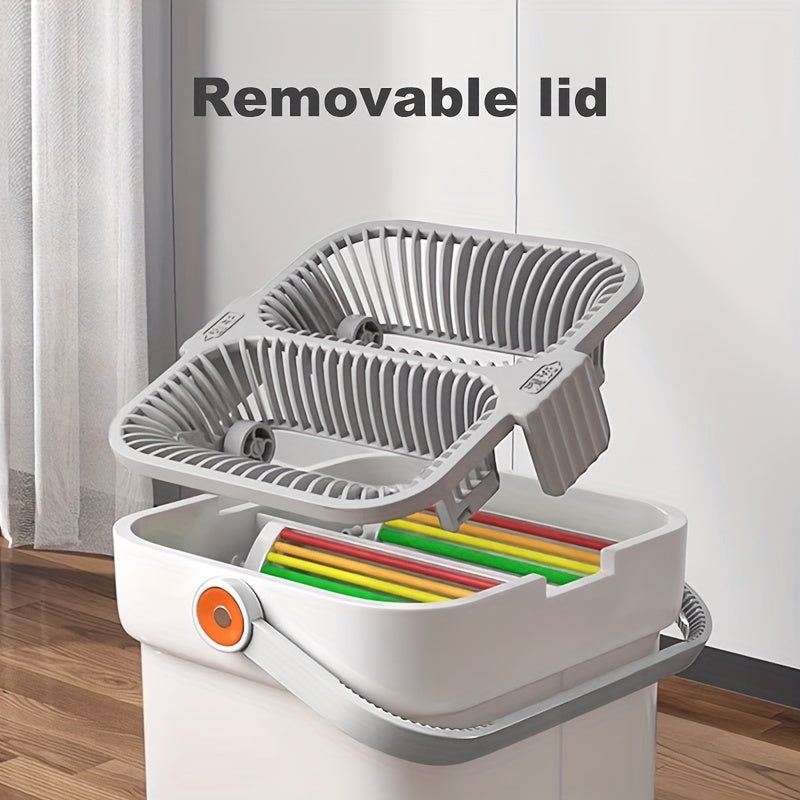 Katta tozalash uchun qopqog'li to'liq tekis pol uchun mop to'plami va 2 ta yostiq bilan kashka