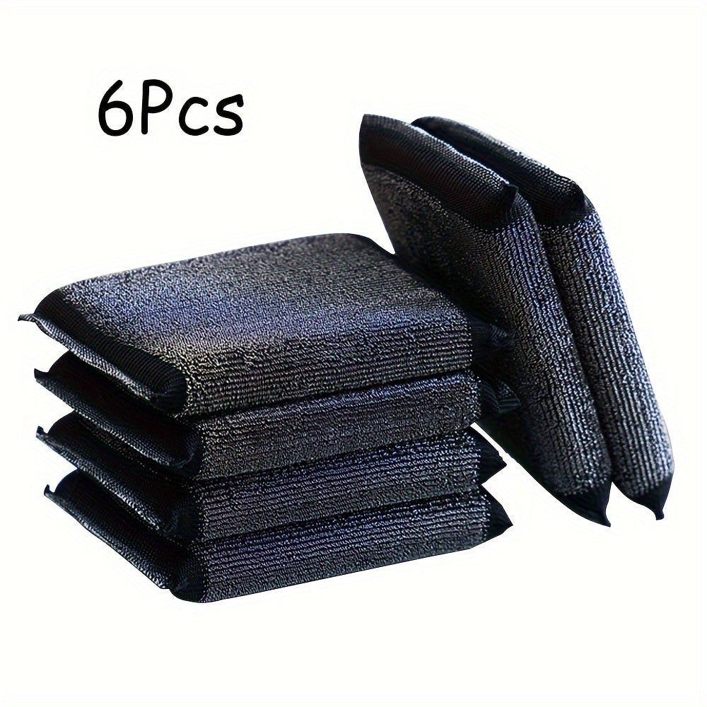 6 ta Polyether po'lat simli tozalash gubkalarini oling - yuzalarga yumshoq, idishlarni yuvish va oshxonani tozalash uchun mukammal, qozonlar va idishlar uchun uzoq muddatli tozalovchilar, zarur tozalash asboblari