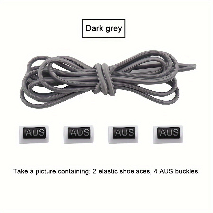 Kids Elastic No-Tie Shoelaces with Alloy Buckle for Easy Slip-On