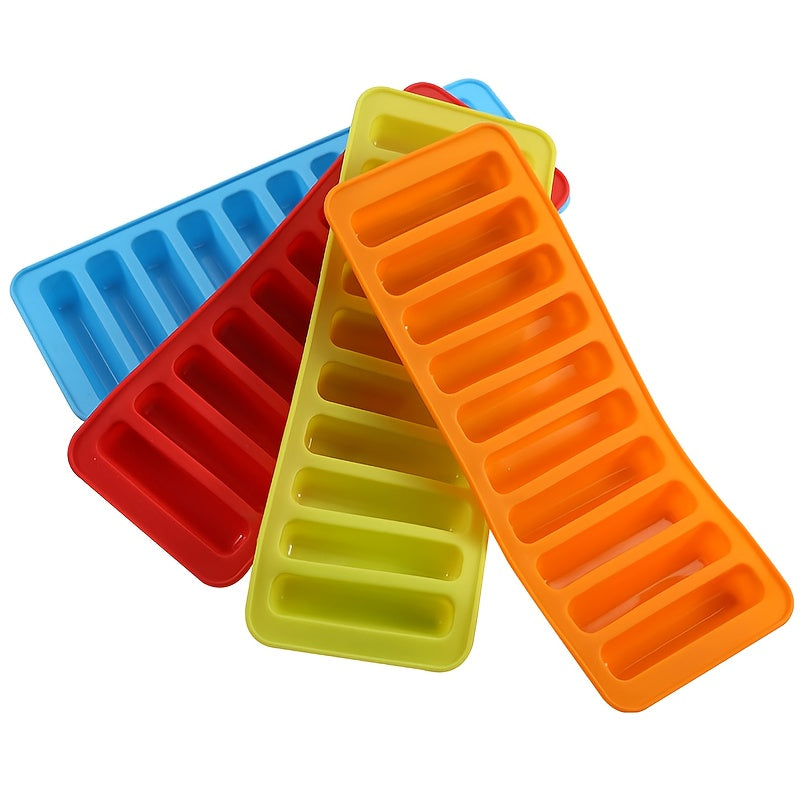 Silicone Ice Cube Tray 10-Cavity Flexible Food Grade Mold for Drinks