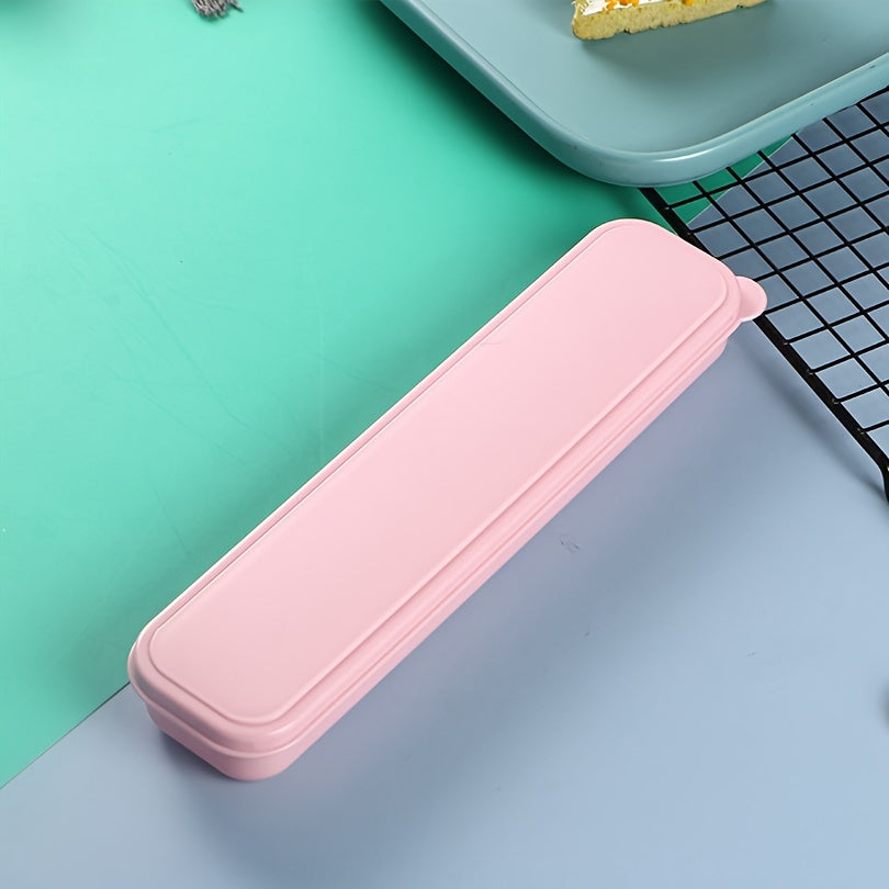 Organizador de cubiertos de plástico portátil para viajes y almacenamiento en la cocina