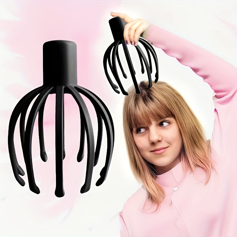 USB Rechargeable Head Massager with 360° Multi-Claw Vibration Deep Tissue Stimulator