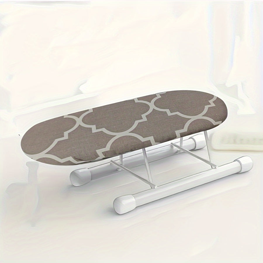 Tabla de planchar plegable con soporte para plancha pequeña y perchero, multicolor compacto, metal resistente, 26cm