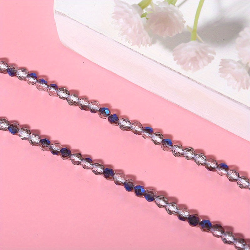 Set of 950/620 Pieces 2mm 3mm Faceted Faux Crystal Glass Beads for Jewelry Making
