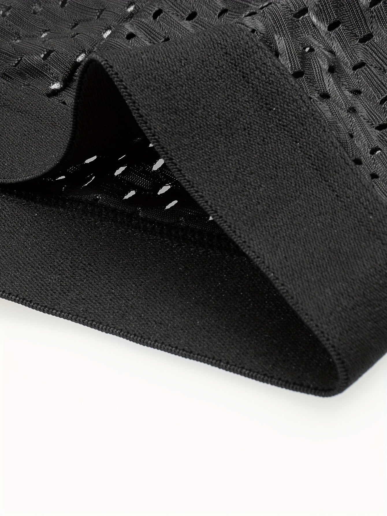 Men's Breathable Mesh Boxer Briefs 4 Pack Semi-Sheer Shortie Polyester Elastane