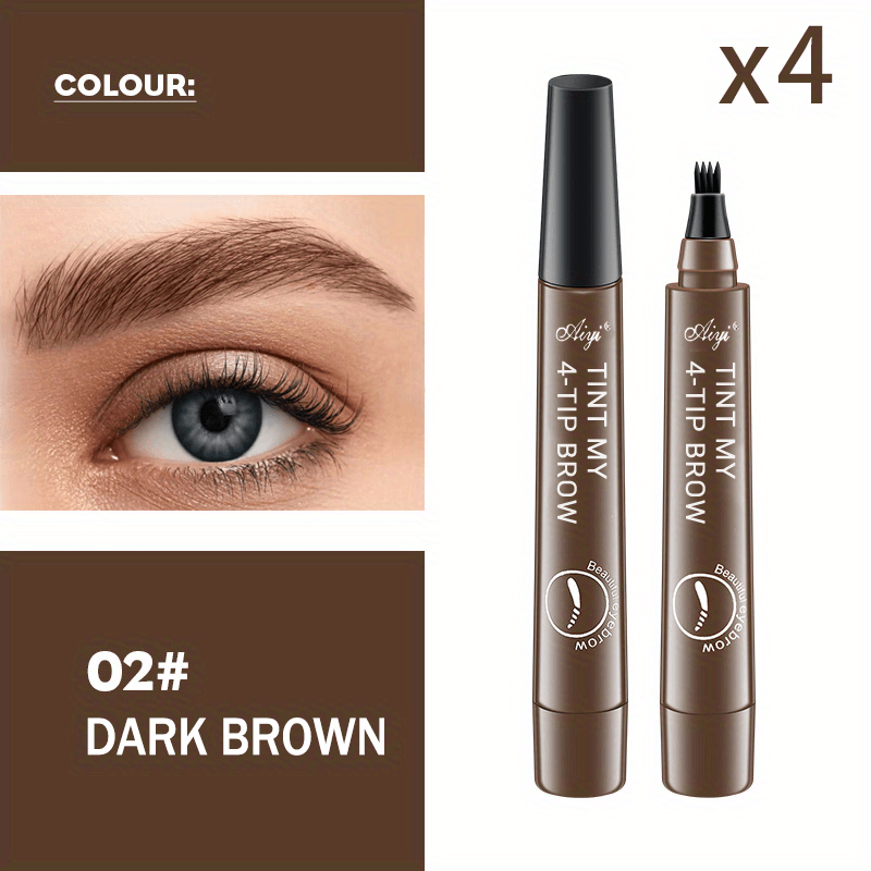 Long-Lasting Waterproof Microblading Eyebrow Pen for Natural Defined Brows