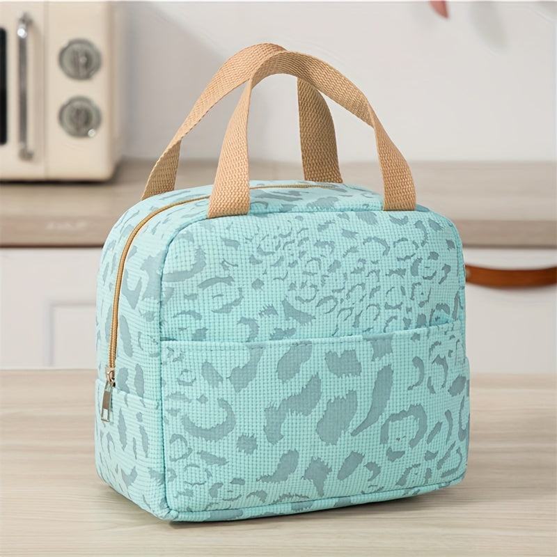 Insulated Bag Large Capacity Ink Pattern for Work School Travel Picnic