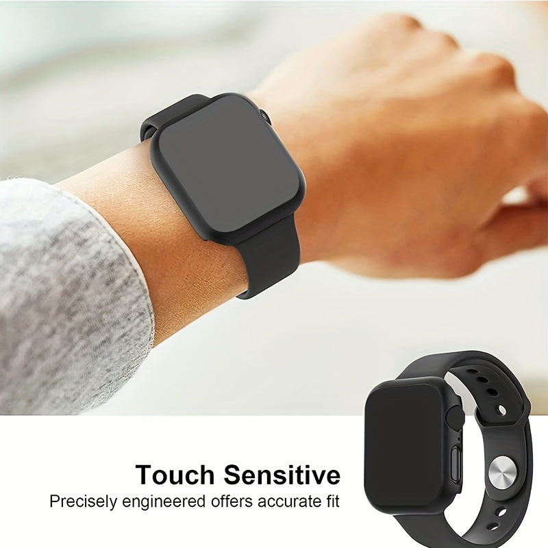 Privacy Screen Protector for iWatch Ultra Series 10-2 with 26° Touch Sensitivity Scratch-Resistant PC Bumper