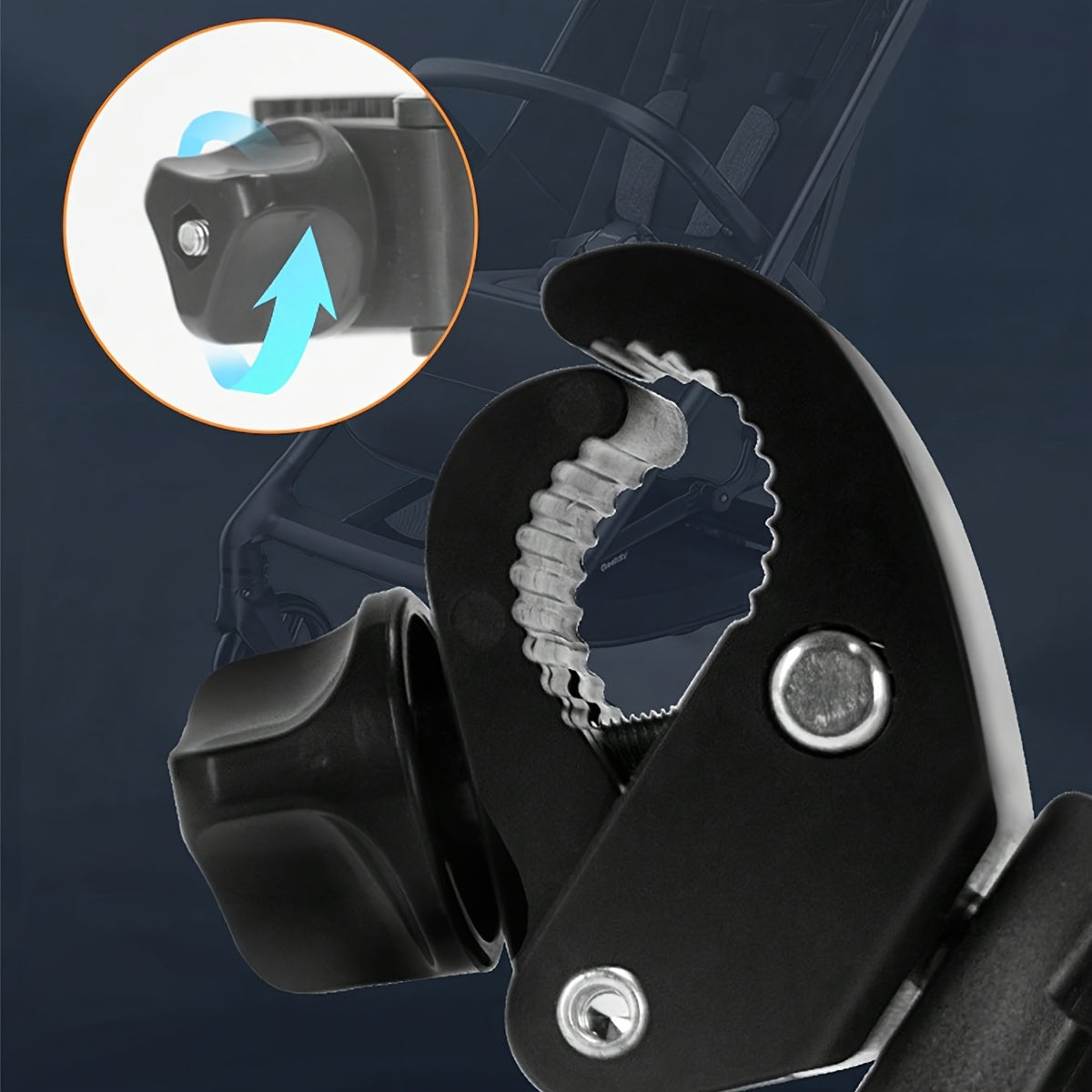 Stroller Cup and Phone Holder Combo Made of Durable PP Material for Strollers