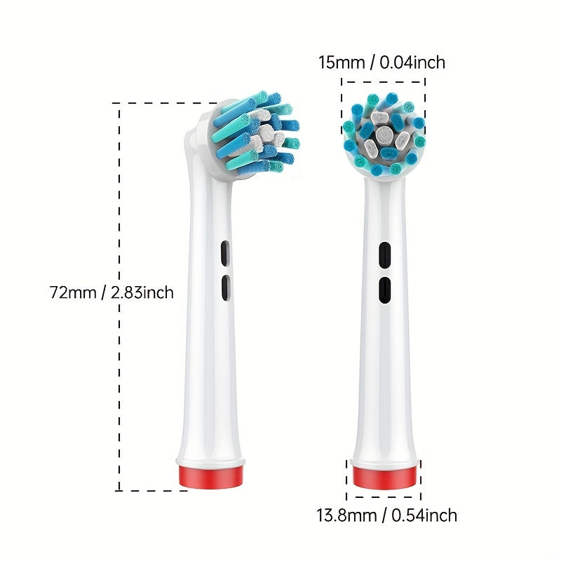 4Pcs Multi-Angle Electric Toothbrush Replacement Heads for Oral Care