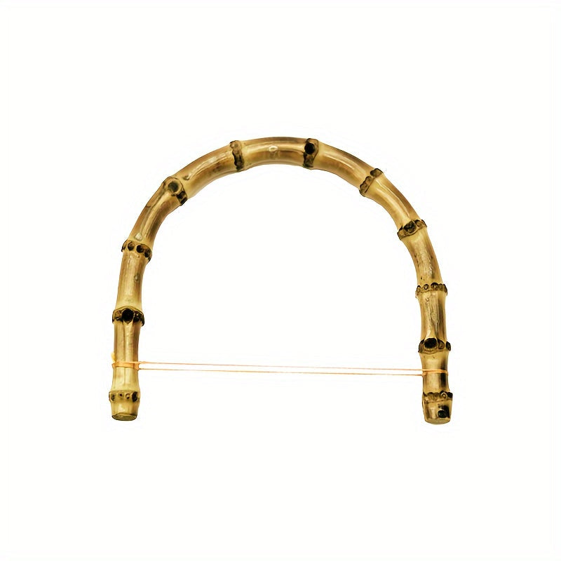 Bamboo Handle Rings for Handbags and Luggage, Handmade Wooden Accessories