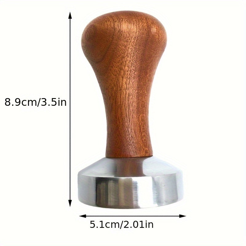 Wooden Handle Coffee Tamper 51/53/58mm Barista Espresso Maker Grinder