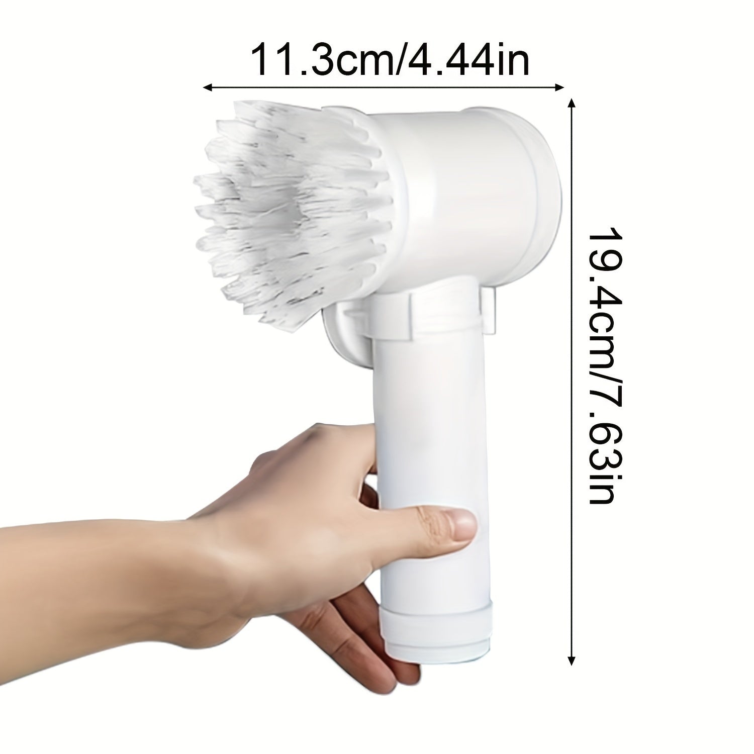 8-in-1 Cordless Electric Spin Scrubber for Bathroom Kitchen Floor Wall Cleaning
