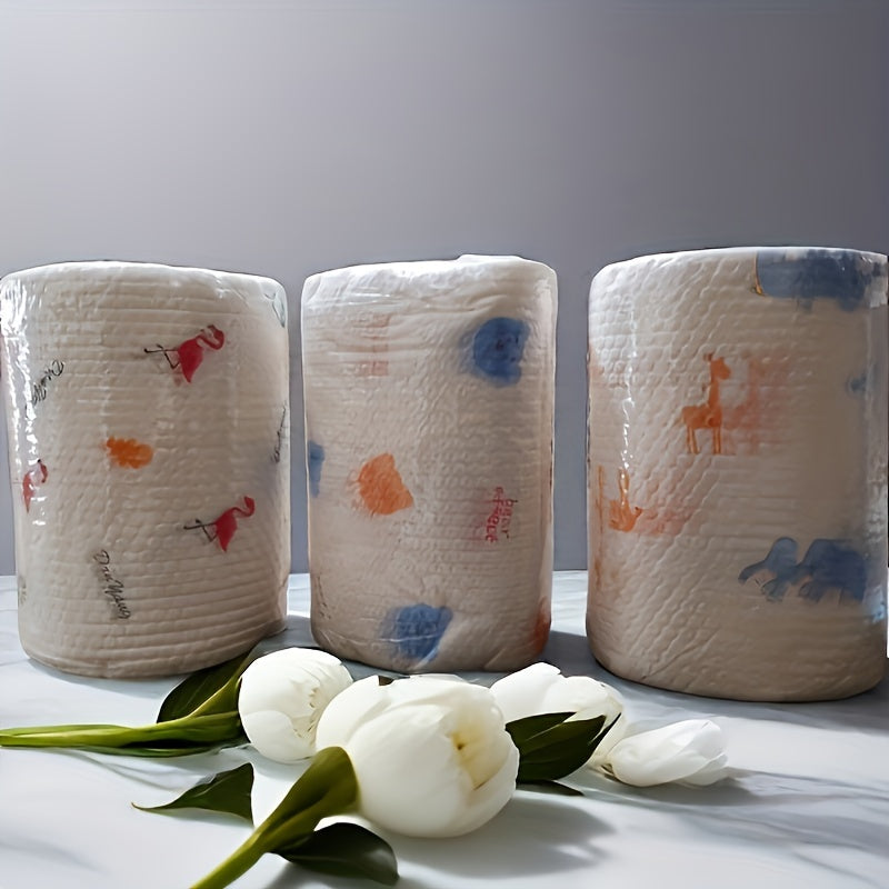 Qayta ishlatiladigan to'qilmagan mato salfetkalar, 200 dona, oshxona va hammomni tozalash uchun