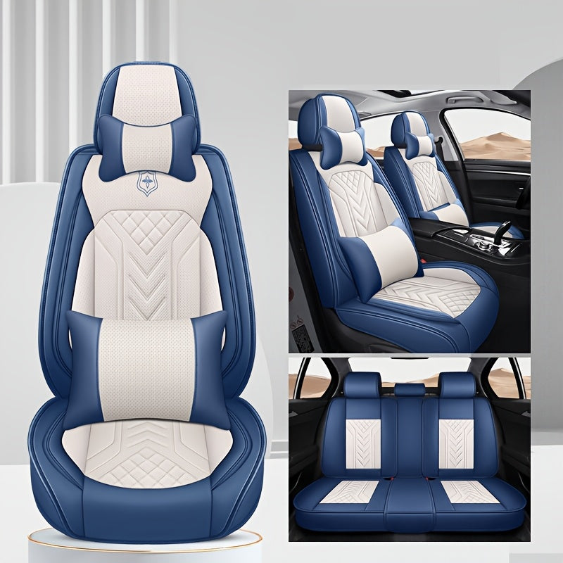 Universal Napa Leather Seat Covers for Five Seats All-Season Automotive