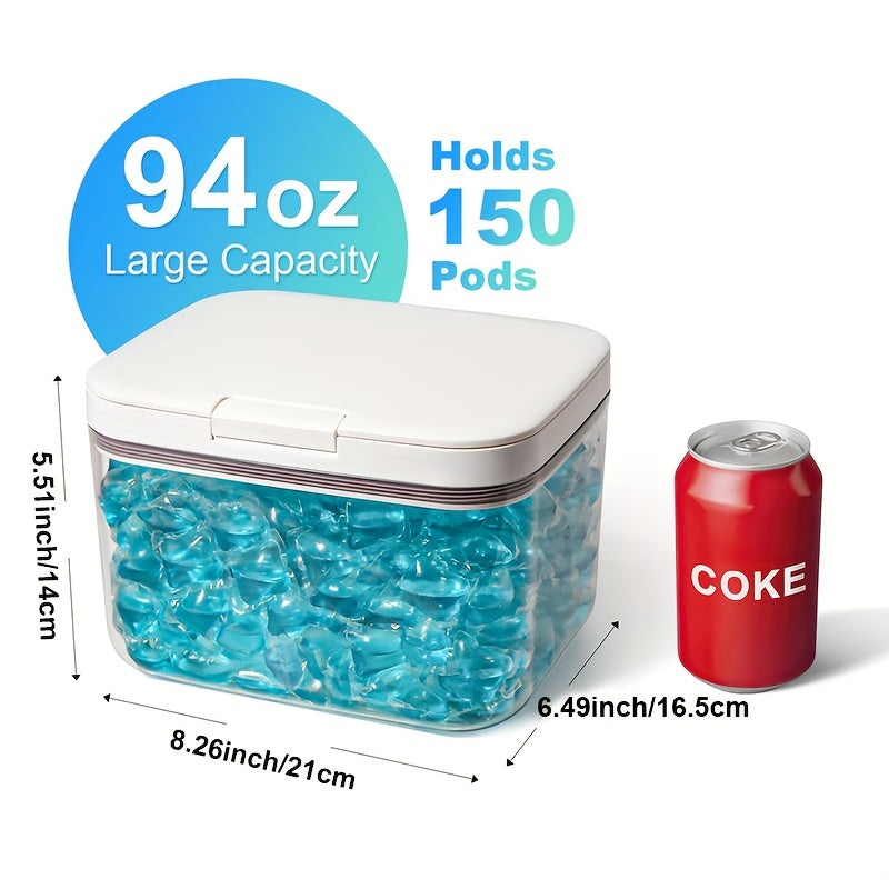 Контейнер для дозатора моющих средств с герметичным дизайном и мерным стаканом