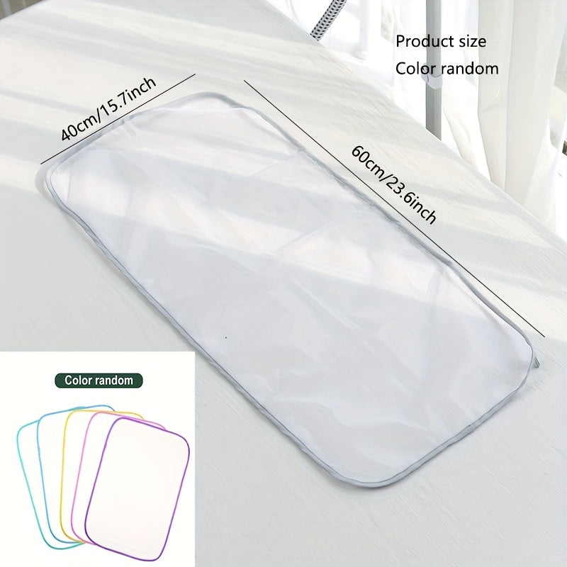 Alfombrilla protectora de tela para planchar con recubrimiento de silicona y malla resistente al calor
