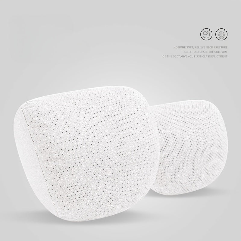 2pcs Soft Breathable Car Headrests Adjustable Neck Support Comfort Accessories