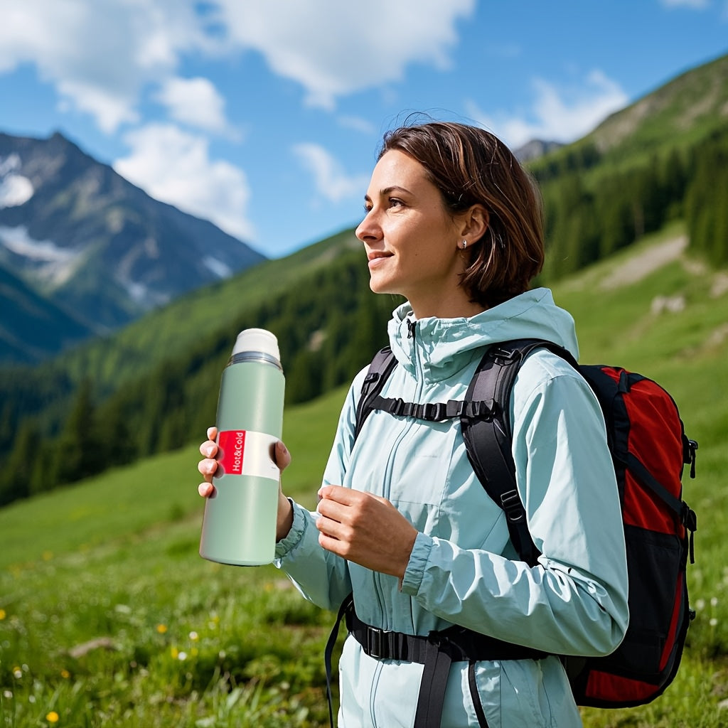 3 dona zanglamas po'latdan yasalgan izolyatsiyalangan stakanlar to'plami, 500ml/16.9oz, issiq va sovuq ichimliklar uchun, ochiq havoda foydalanish uchun qulay.