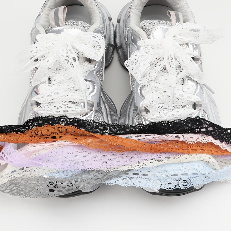 Women's Lace Shoes Stylish Comfortable Azules Pair