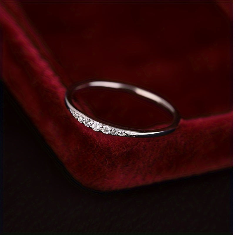 Women's Silver Ring 1.5g S925 Sterling Silver Simple and Versatile Jewelry
