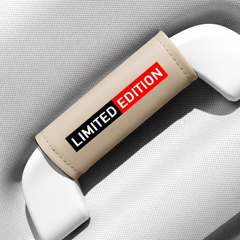 Car Armrest Cover Nappa Leather Handle Grip Protector for Vehicle Interior