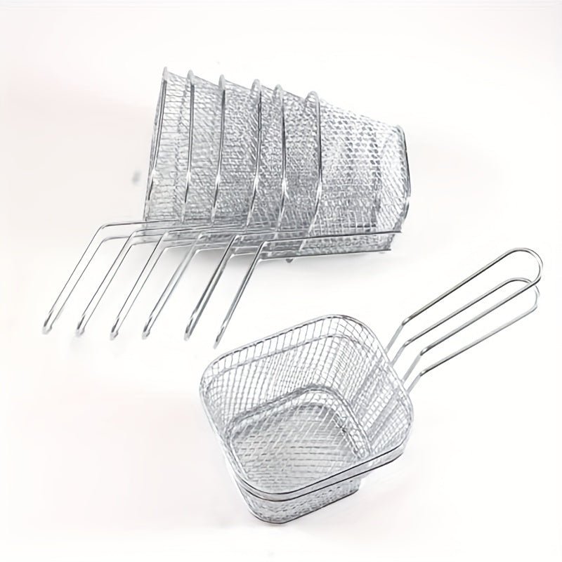 Stainless Steel Kitchen Basket for Frying and Serving Food