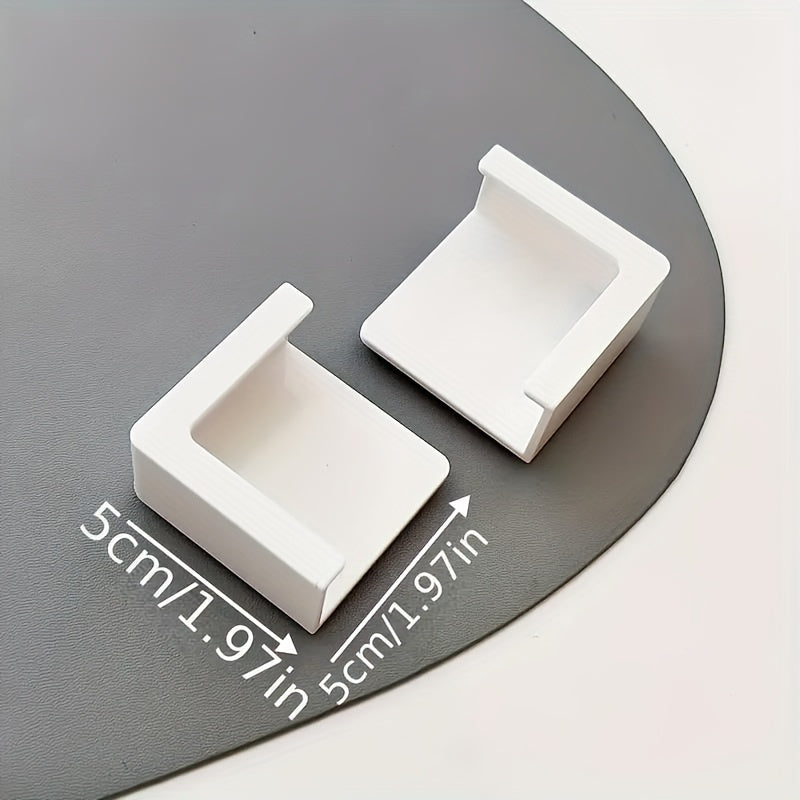 Juego de 2 soportes magnéticos blancos para teléfono y tableta de cocina, montaje en nevera, plástico duradero