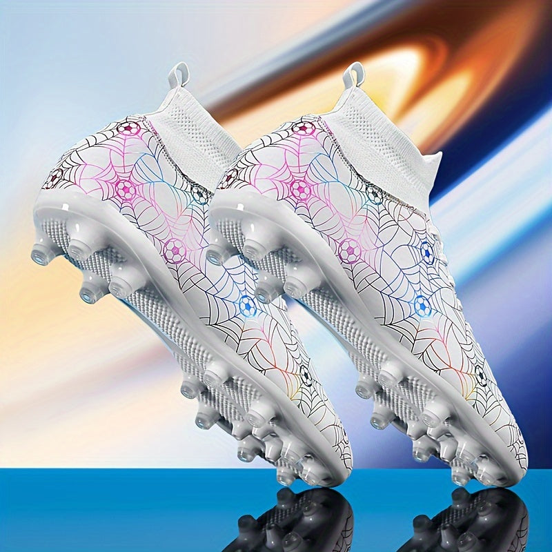 Unisex All-Season Lightweight Non-Slip Shock-Absorbing Soccer Cleats for Training and Sports