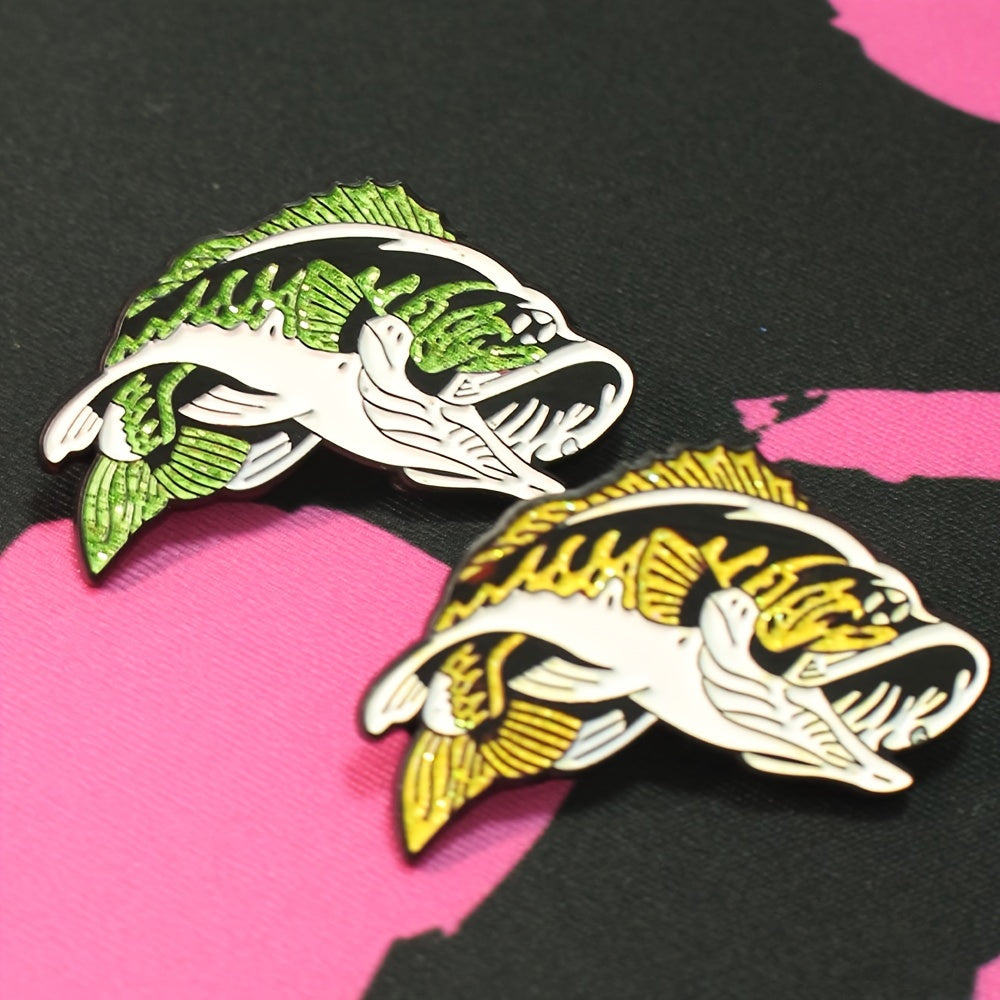 Koi Fish Enamel Pin for Men Zinc Alloy Fashionable Accessory