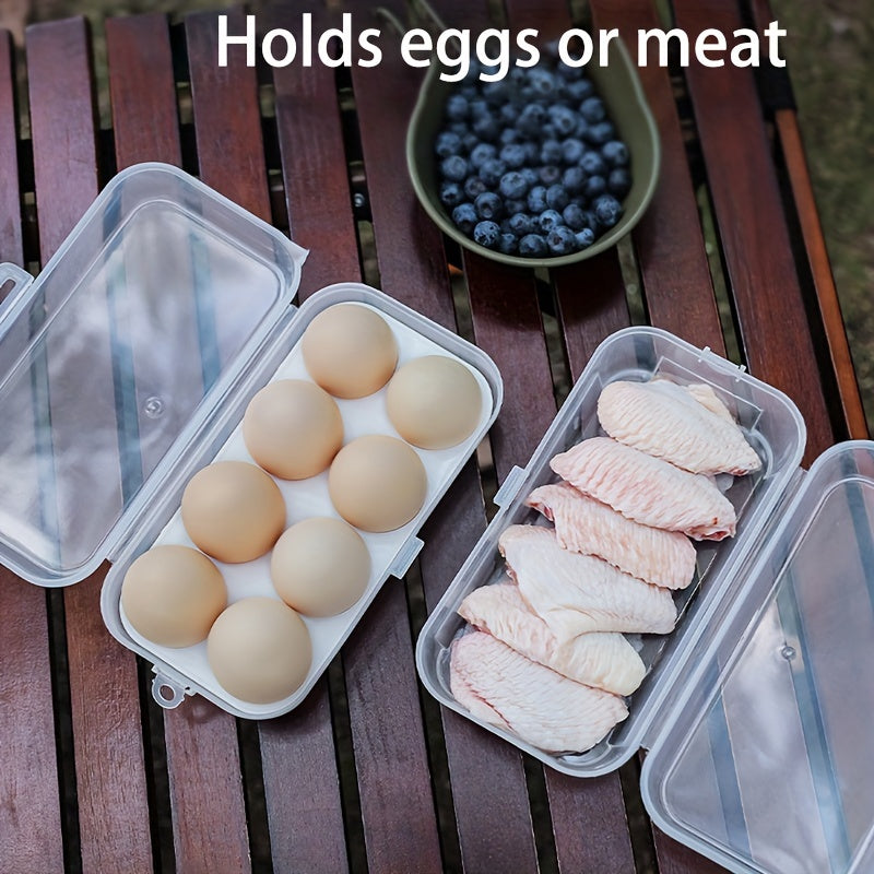 Egg Storage Container 1/3/4/8 Eggs Leakproof Plastic Travel Camping