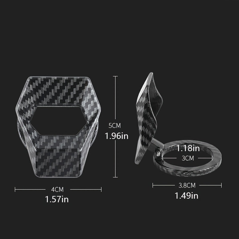Universal Zink Alloy Avtomobil Dvigatelini Ishga Tushirish va To'xtatish Tugmasi Qopqog'i Karbon Fiber Ko'rinishi Chizishga Qarshi