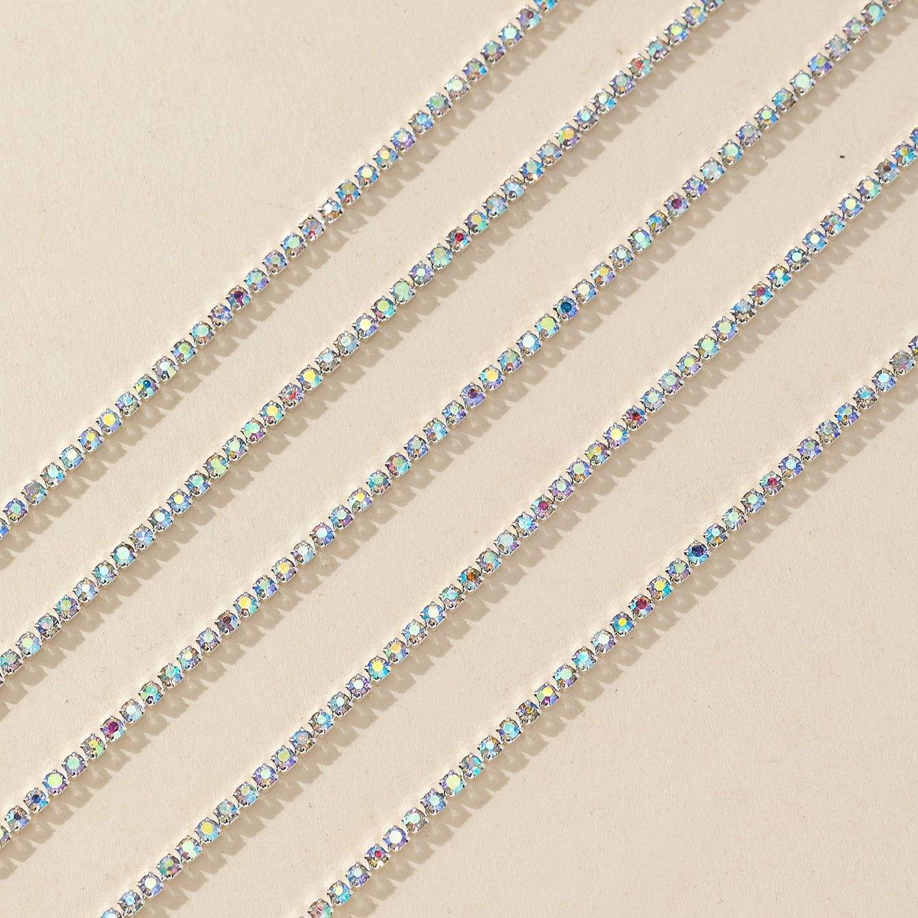 Элегантная цепочка для ногтей с блестками и стразами длиной 400 см, украшения для ногтей с ультра-блестками и алмазами