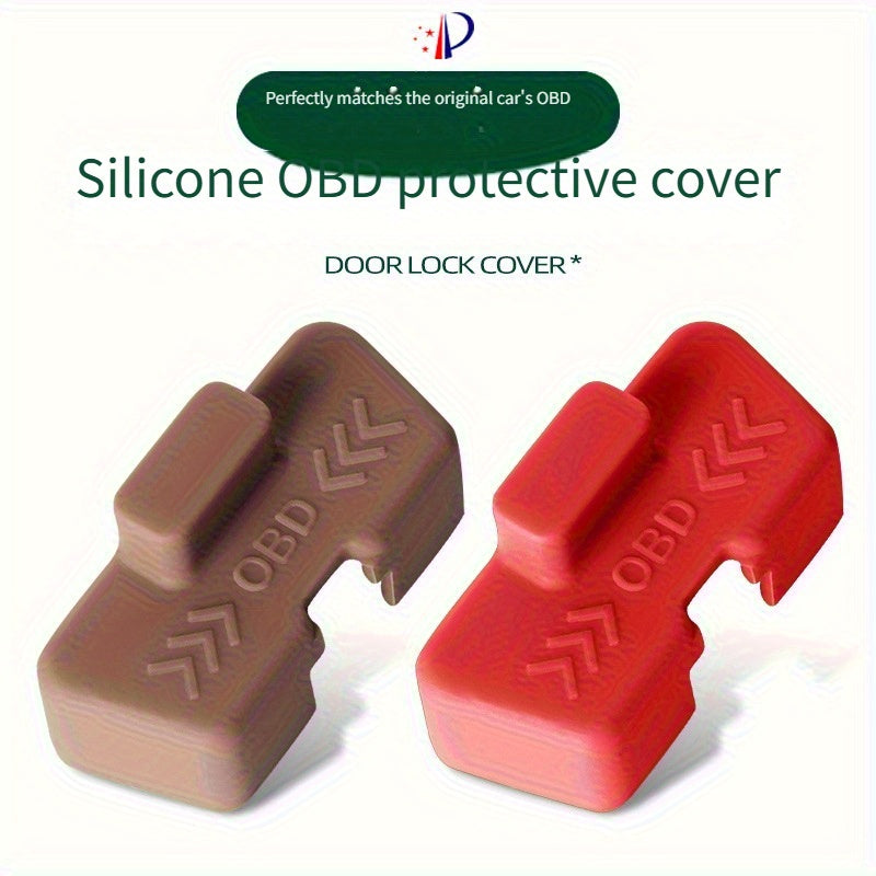 Cubierta de puerto OBD de silicona impermeable, a prueba de óxido, accesorio para el interior del vehículo