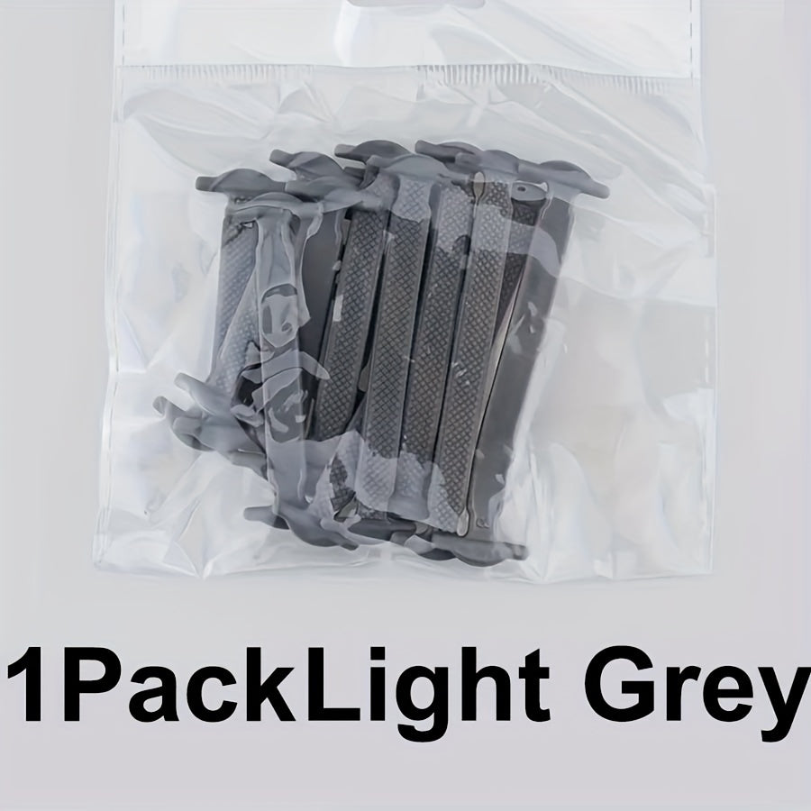 16pcs Silicone No-Tie Elastic Shoelaces for Sneakers and Casual Shoes