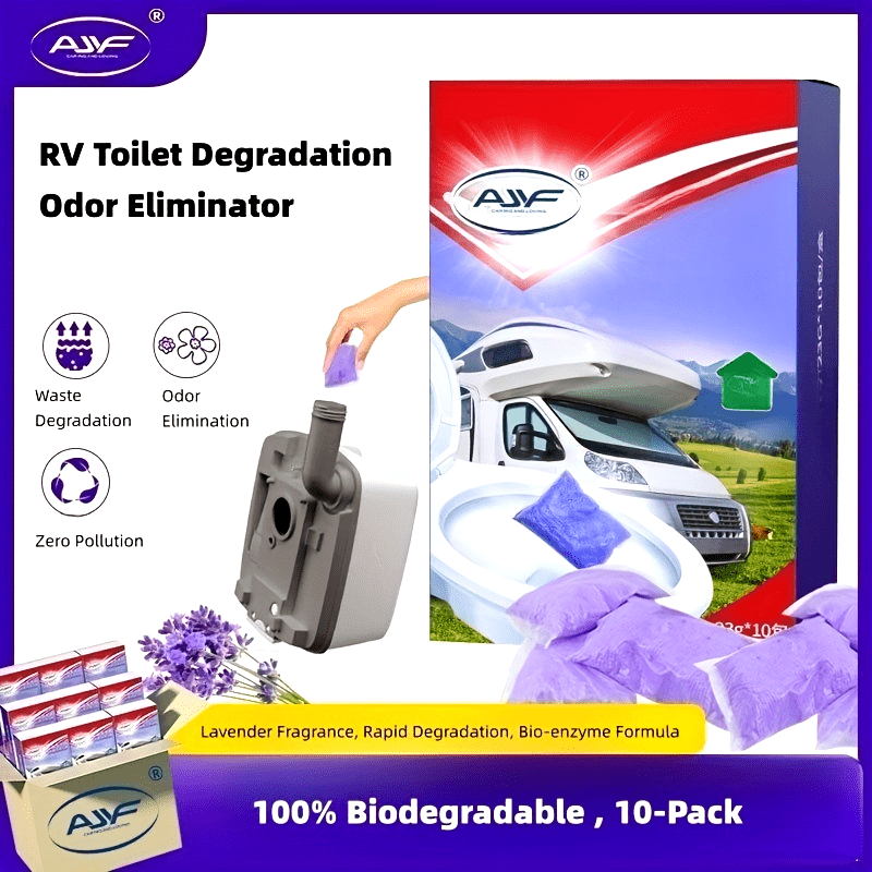 10 шт. для автофургонов Черный бак для воды, ферментативное средство, дезодоратор для септика