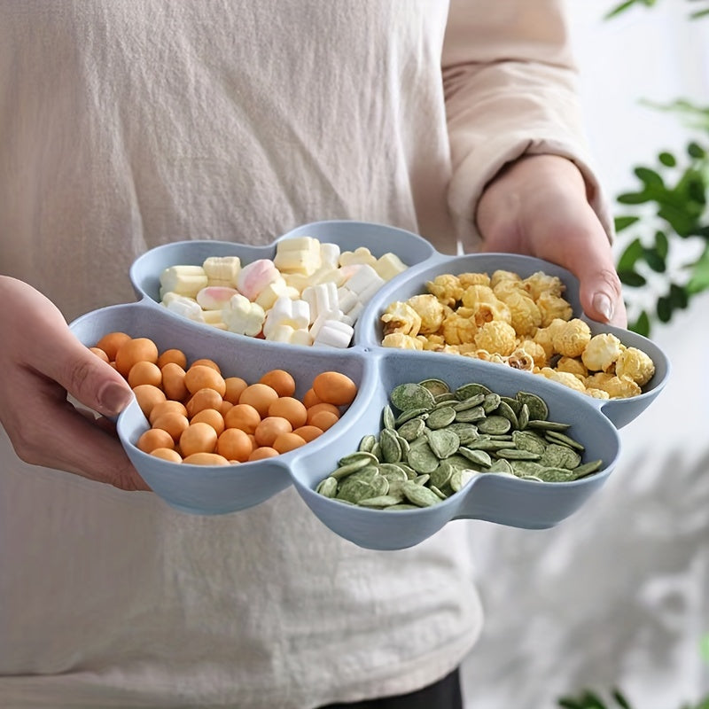 Colorful Plastic Fruit Plate for Home, Party, Unbreakable, Versatile