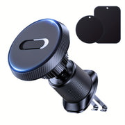 Магнитный автомобильный держатель для вентиляции с двойным крюком, надежный держатель для телефона, вращение на 360°