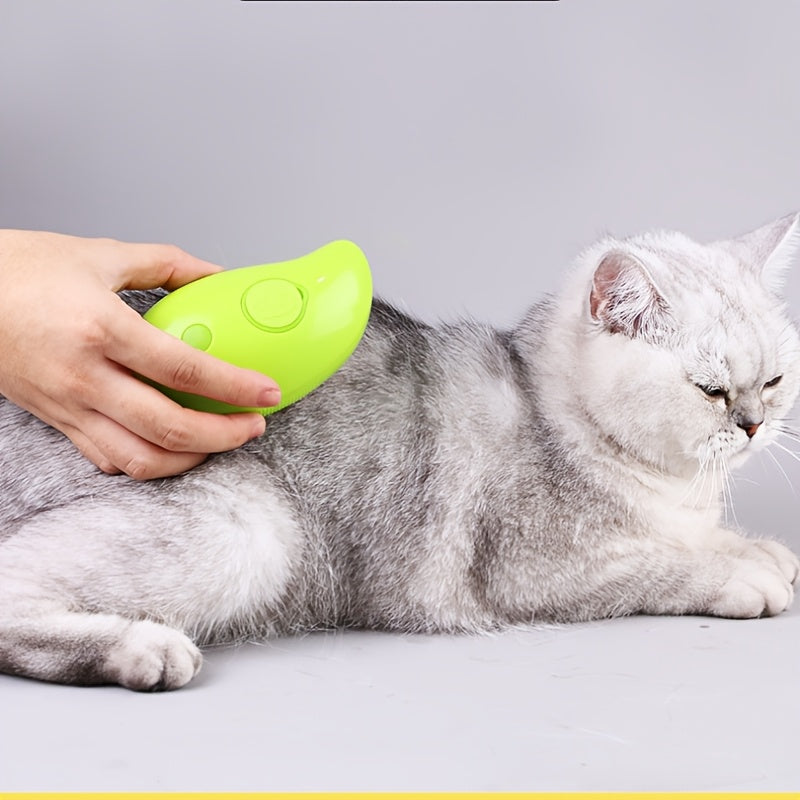 Electric Steam Massage Comb for Cats and Dogs Self-Cleaning USB Rechargeable Pet Grooming Brush