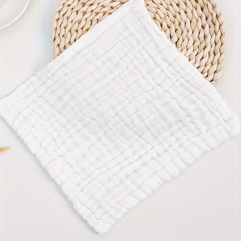 Kids Muslin Washcloths Set of 5 Soft and Gentle 6-Layer Baby Shower Gift