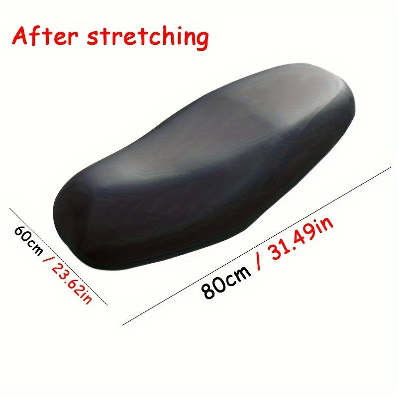 Motorcycle Seat Cover Waterproof Dustproof Rainproof Bicycle Stretchable Faux Leather